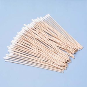 medical cotton swabs wooden stick